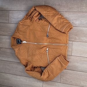 Lily & Lottie quilted jacket size small color mustard